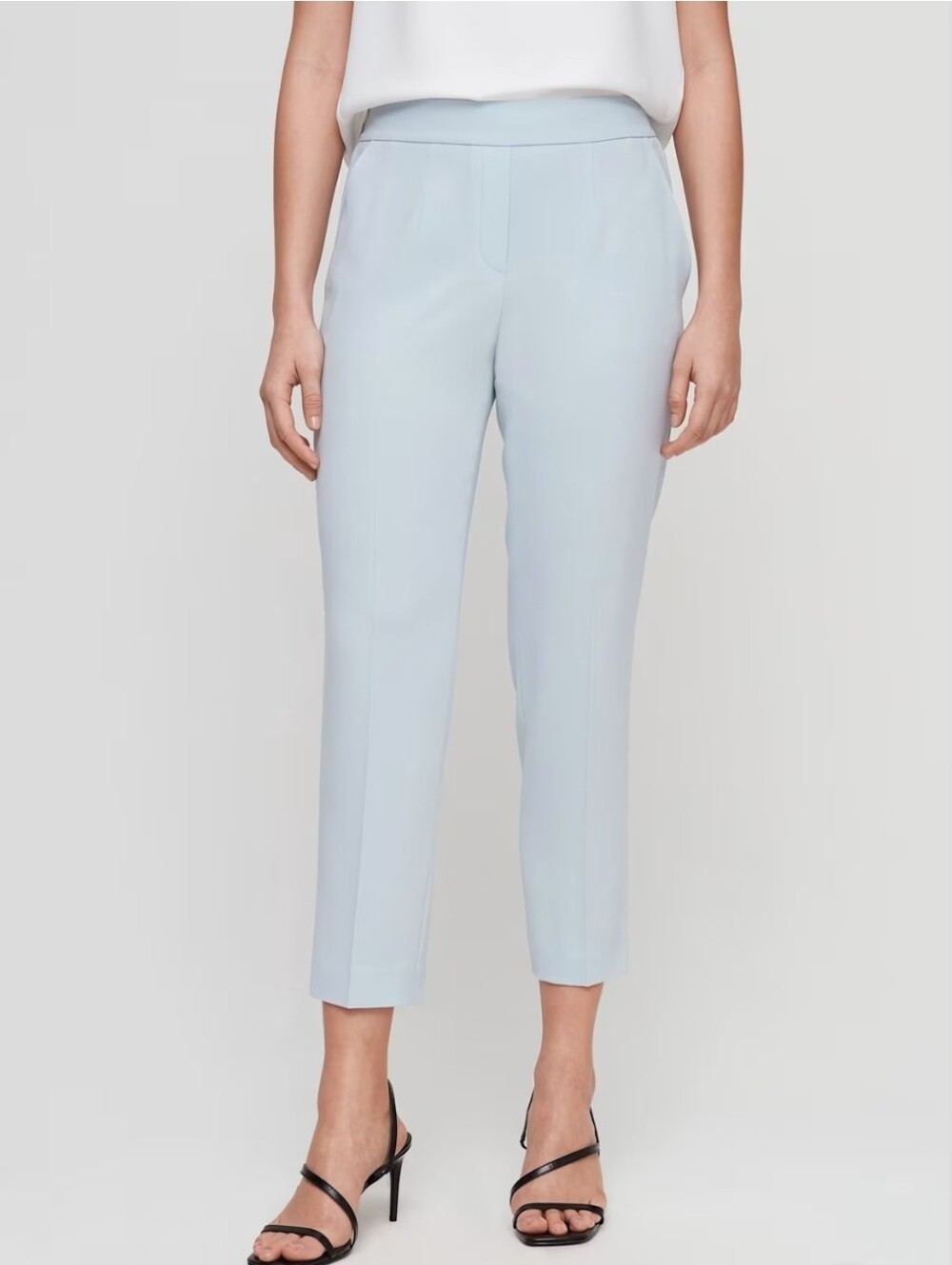 Aritzia BABATON Conan Cropped Pants In Cement Blue Size 10